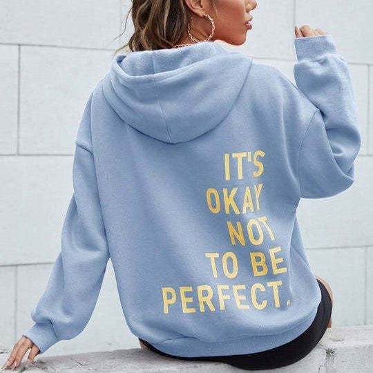 Women's Multi-color Letters Printed Sweatshir