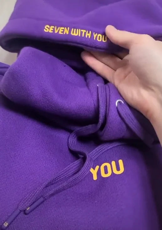 Seven With You Purple Sweatshirt