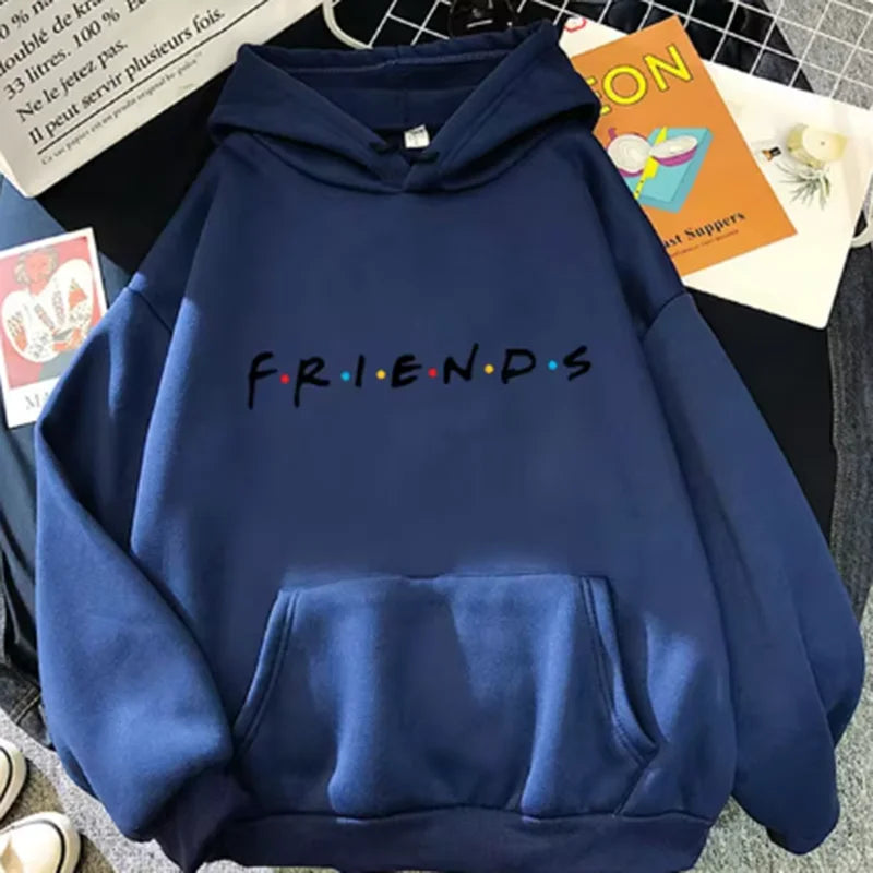 Women Friends Print Hoodie