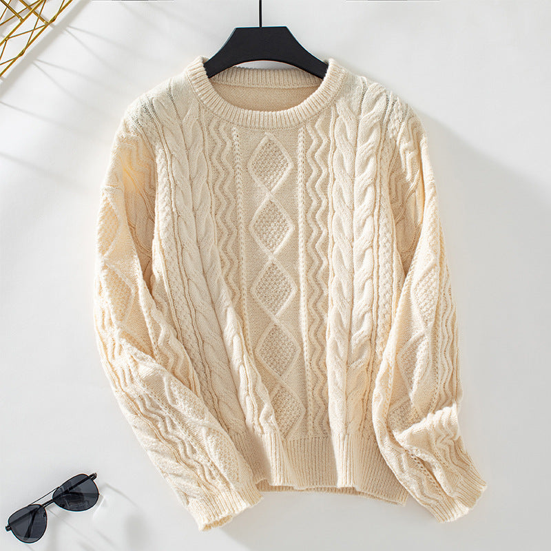 Women's Retro Loose Long-sleeved Sweater Top