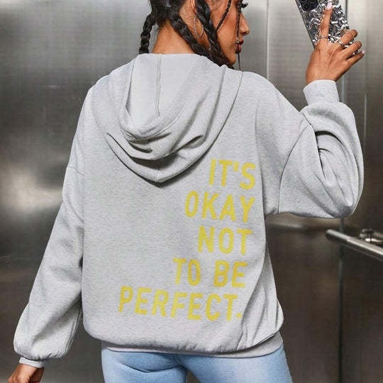 Women's Multi-color Letters Printed Sweatshir