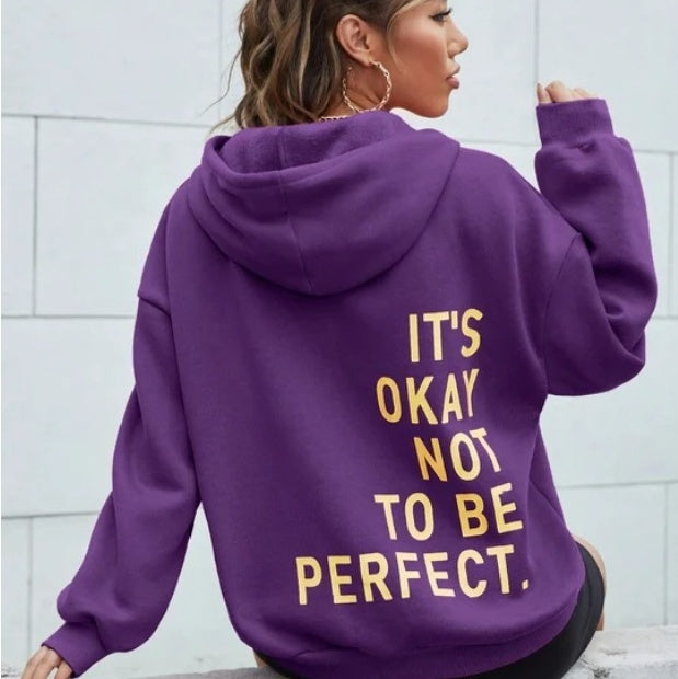 Women's Multi-color Letters Printed Sweatshir