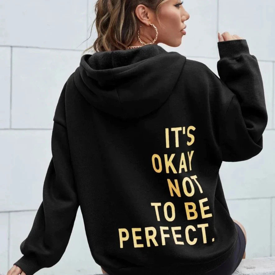 Women's Multi-color Letters Printed Sweatshir