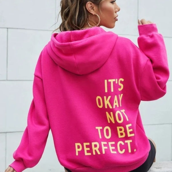 Women's Multi-color Letters Printed Sweatshir