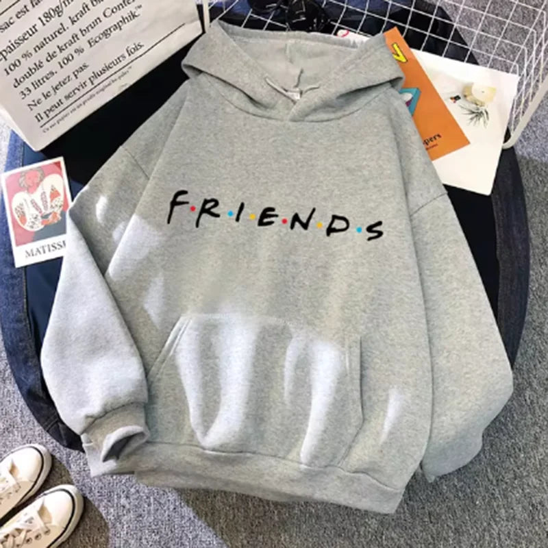 Women Friends Print Hoodie