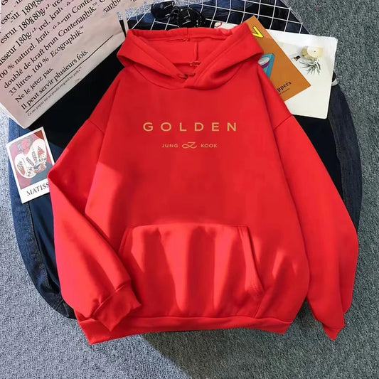 GOLDEN Hoodie - Unisex Aesthetic Fleece