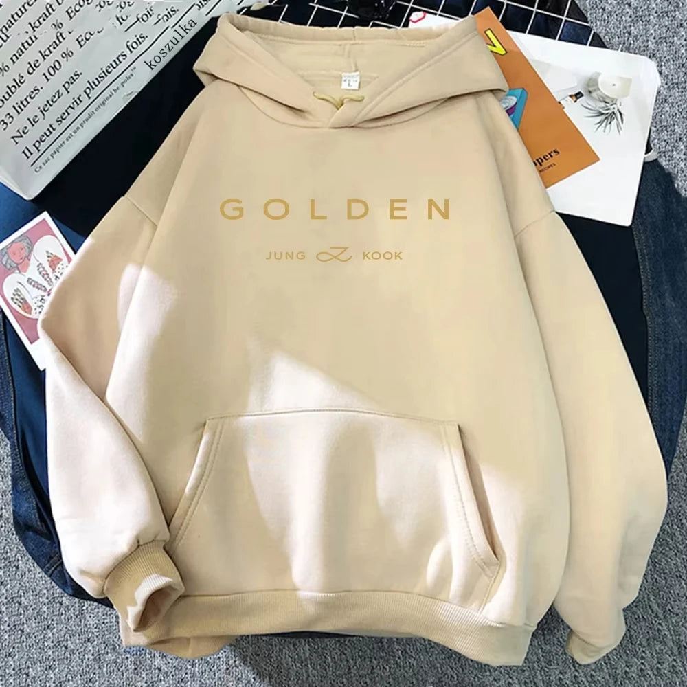 GOLDEN Hoodie - Unisex Aesthetic Fleece