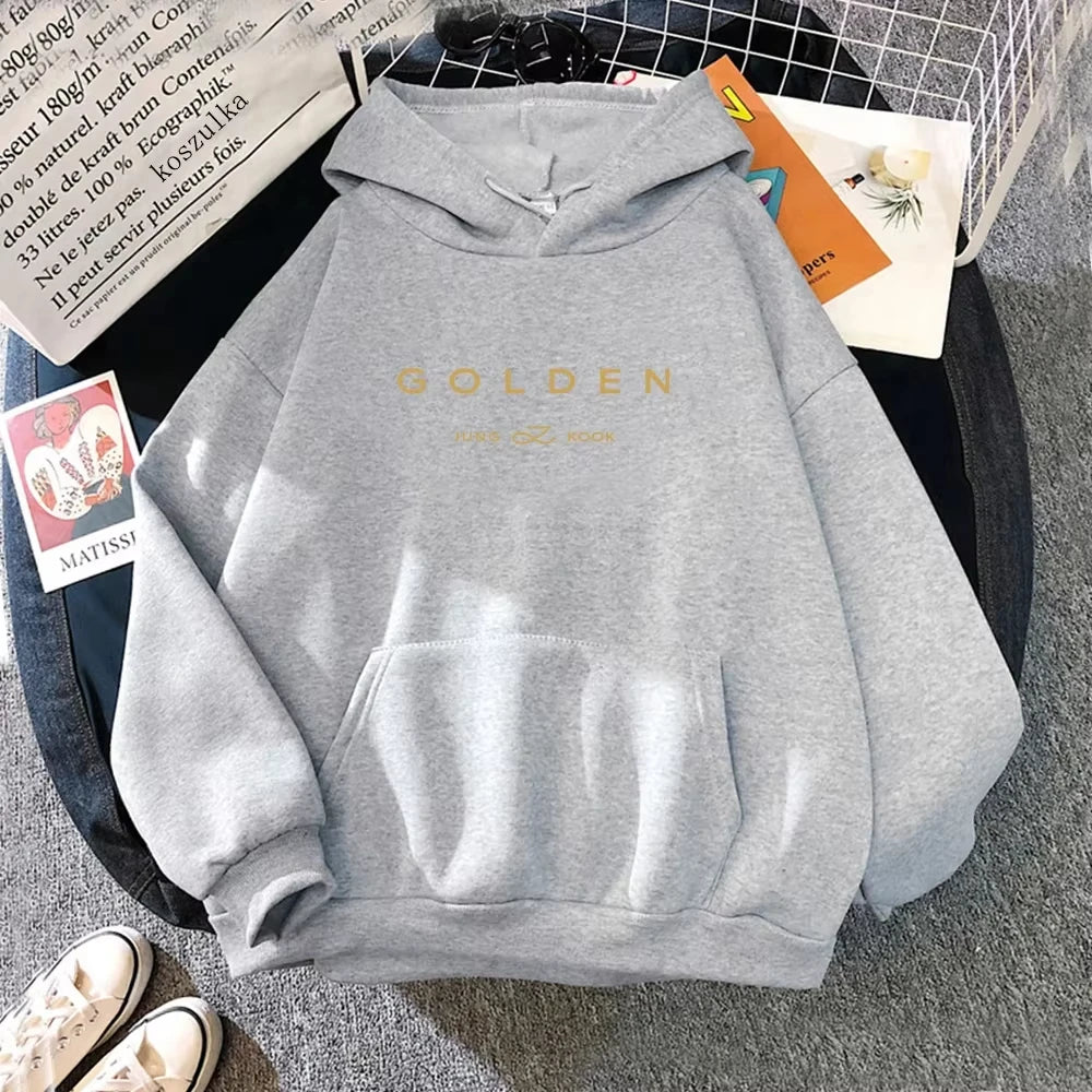 GOLDEN Hoodie - Unisex Aesthetic Fleece