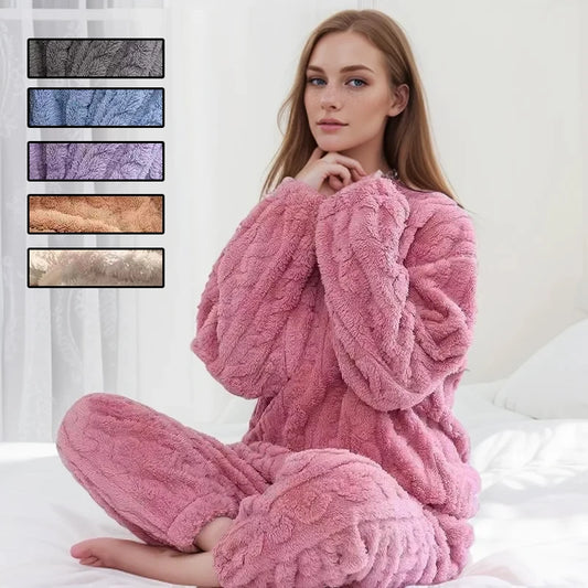 Thickened Warm Autumn and Winter Flannel Pajamas