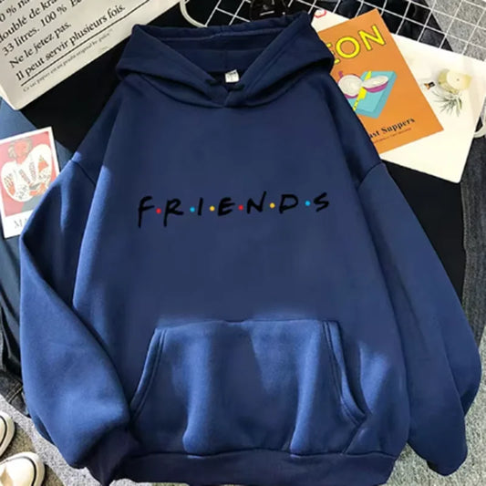 Women Friends Print Hoodie