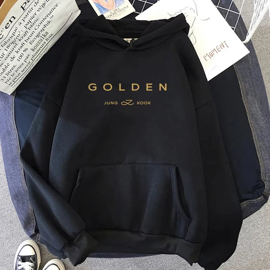GOLDEN Hoodie - Unisex Aesthetic Fleece