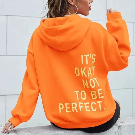 Women's Multi-color Letters Printed Sweatshir