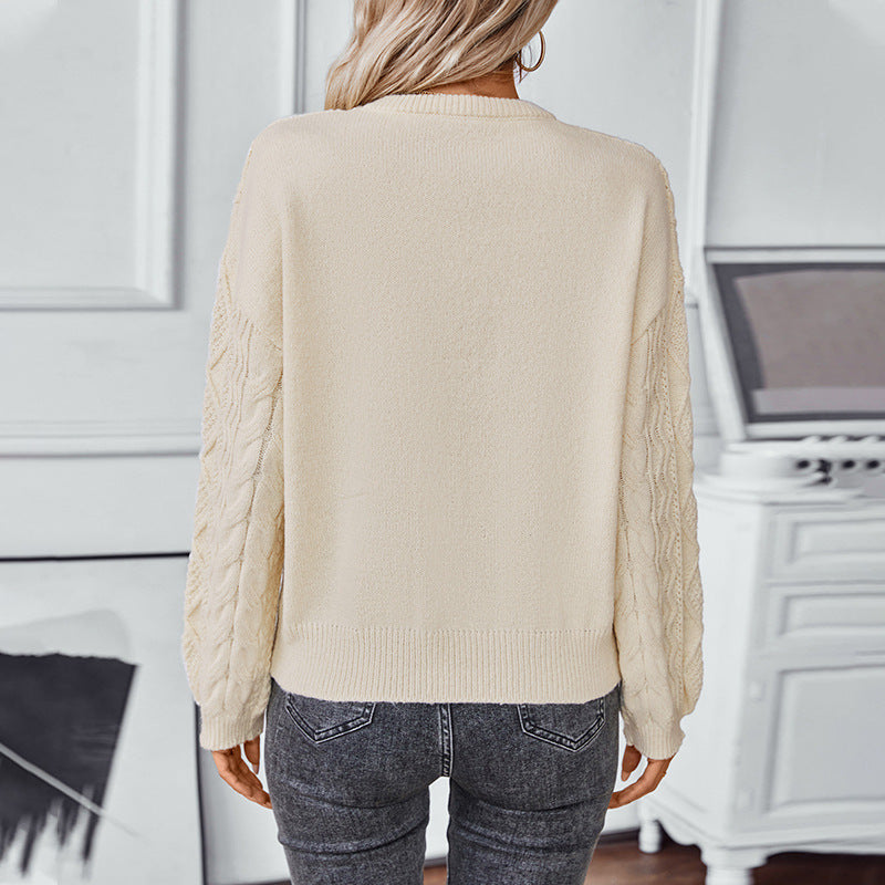 Women's Retro Loose Long-sleeved Sweater Top
